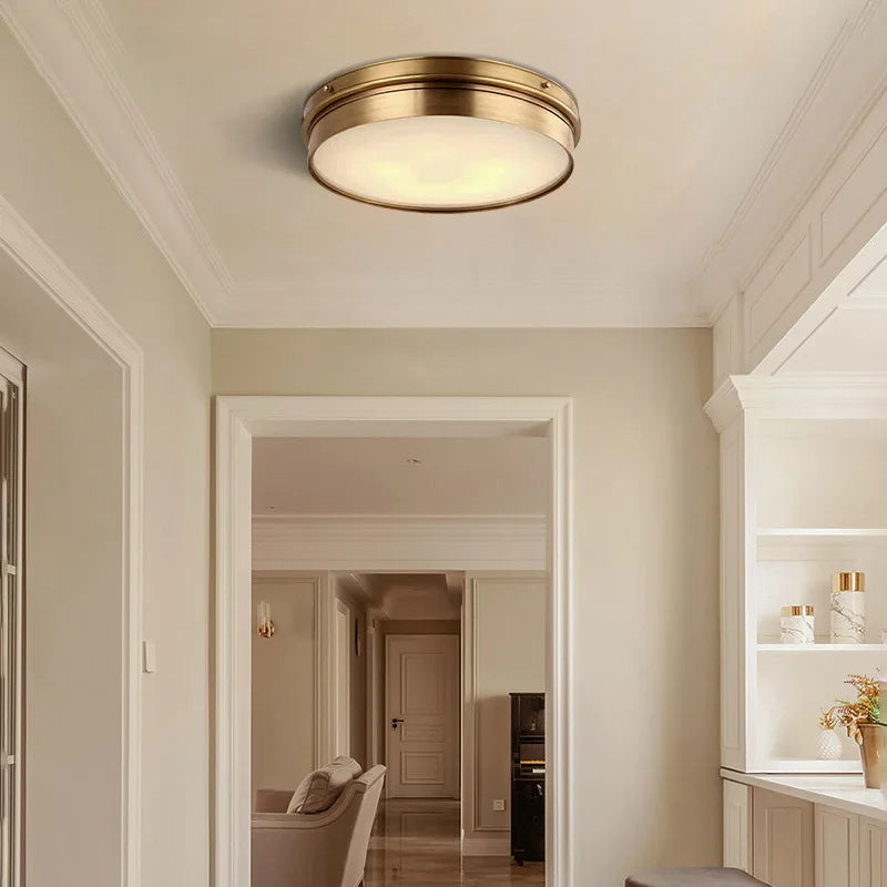 Plafonnier — Laiton Vintage LED plafonniers modernes éclairage à la maison salon Lustre encastré Plafonnier Luminaire Plafonnier