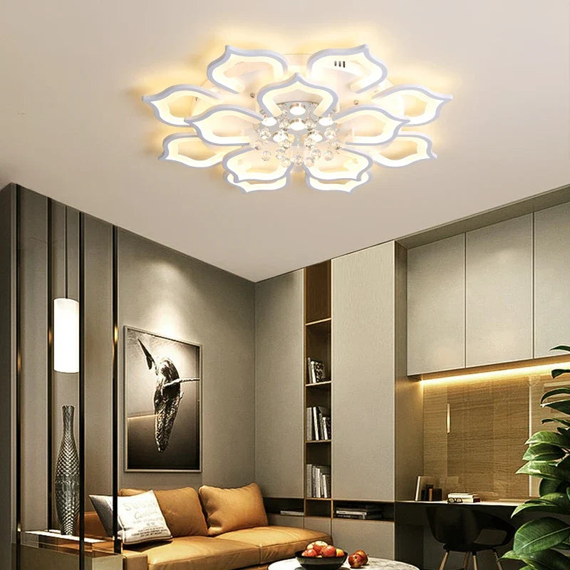Plafonnier led créatif creux sculpté luxueux luminaire intérieur décoration Eugène Horizon - Un Accent Sculptural Élégant