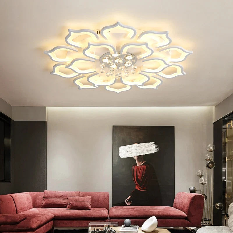 Plafonnier led créatif creux sculpté luxueux luminaire intérieur décoration Eugène Horizon - Un Accent Sculptural Élégant
