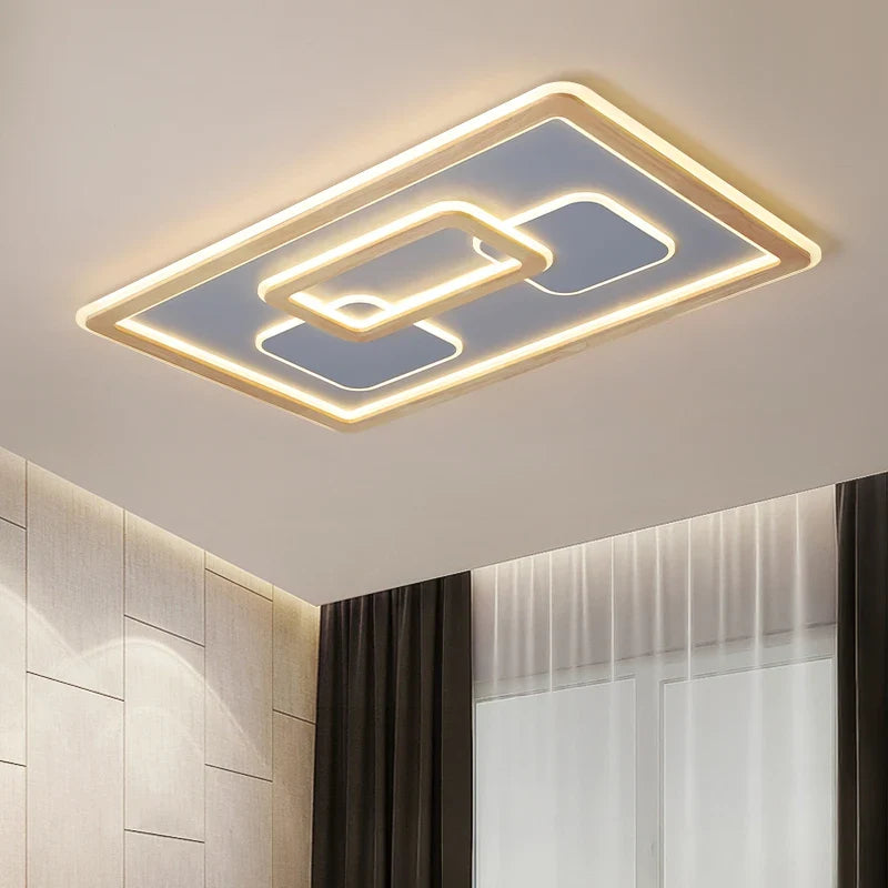 Plafonnier led modernes à luminosité réglable pour décoration Paul Récital en Bois - Esprit Naturel & Décor Chaleureux