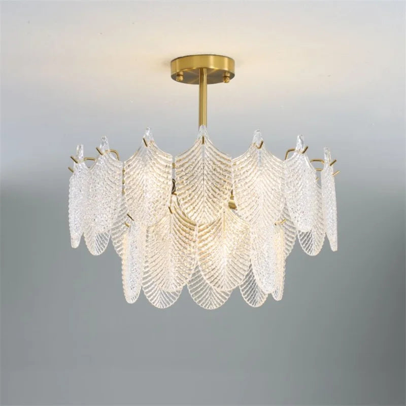 Lustre — De luxe en verre pour décoration intérieure élégante et moderne