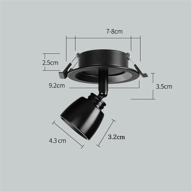 Plafonnier led moderne à angle réglable pour cuisine Yvonne Onde - Esprit Contemporain & Décor Élégant