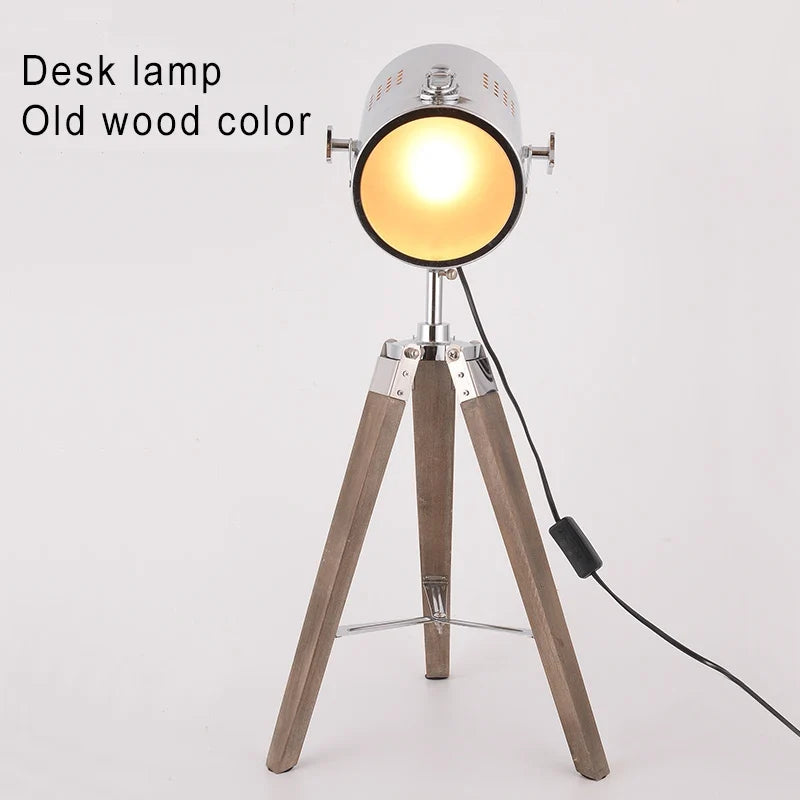 Lampadaire — Nordique LED en bois massif pour intérieur moderne