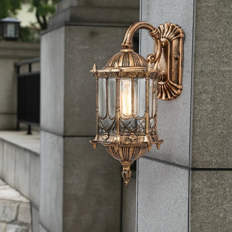 Applique murale — Vintage en bronze pour extérieur étanche