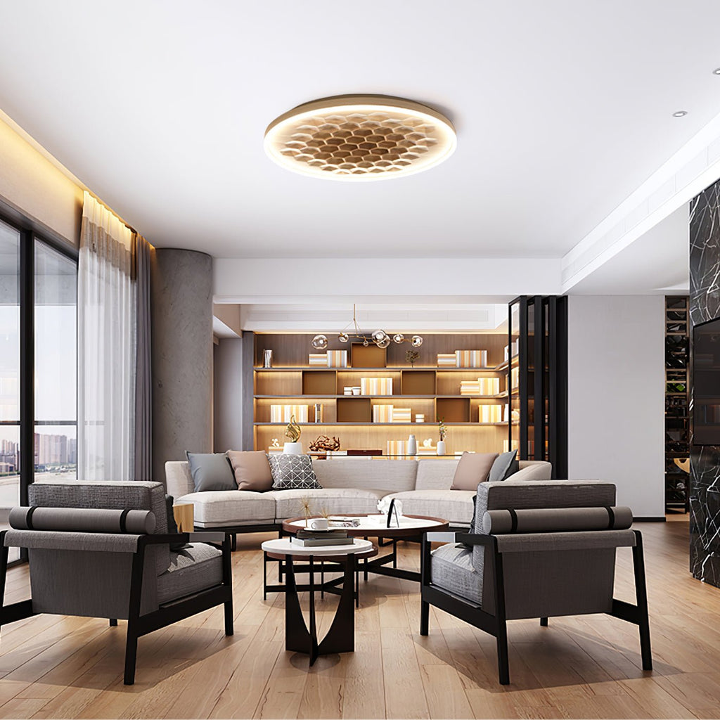 Cevynira Texturé Bronze Applique Plafond - Neutralighting