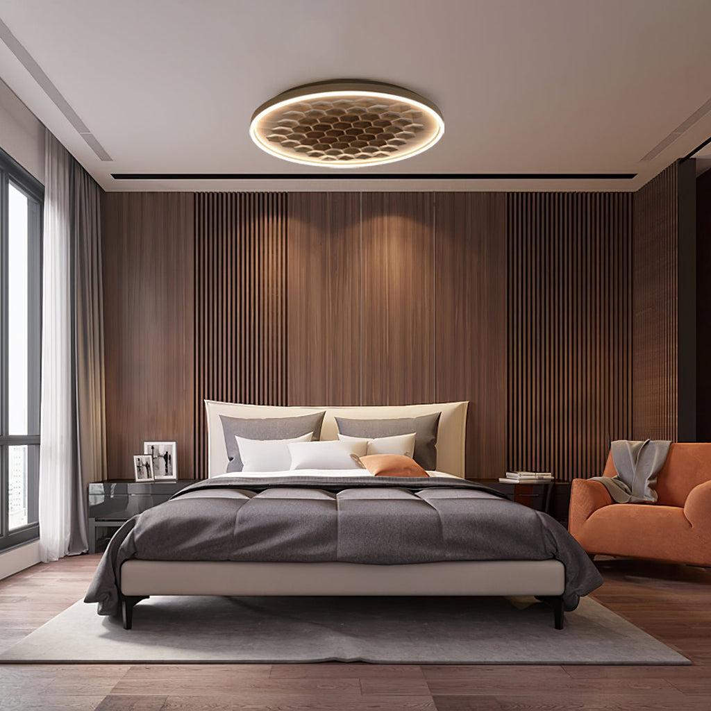 Cevynira Texturé Bronze Applique Plafond - Neutralighting
