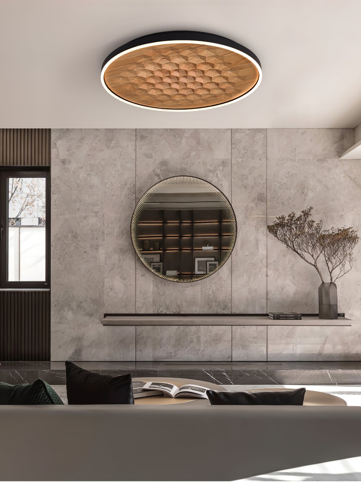 Cevynira Texturé Bronze Applique Plafond - Neutralighting