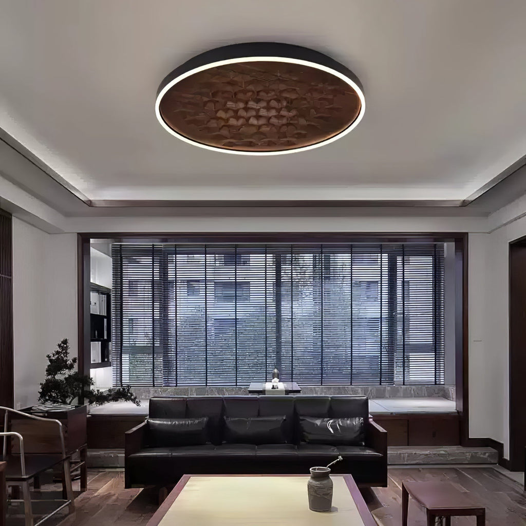 Cevynira Texturé Bronze Applique Plafond - Neutralighting