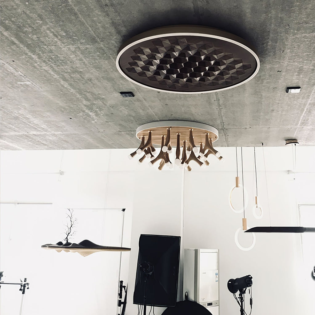 Cevynira Texturé Bronze Applique Plafond - Neutralighting