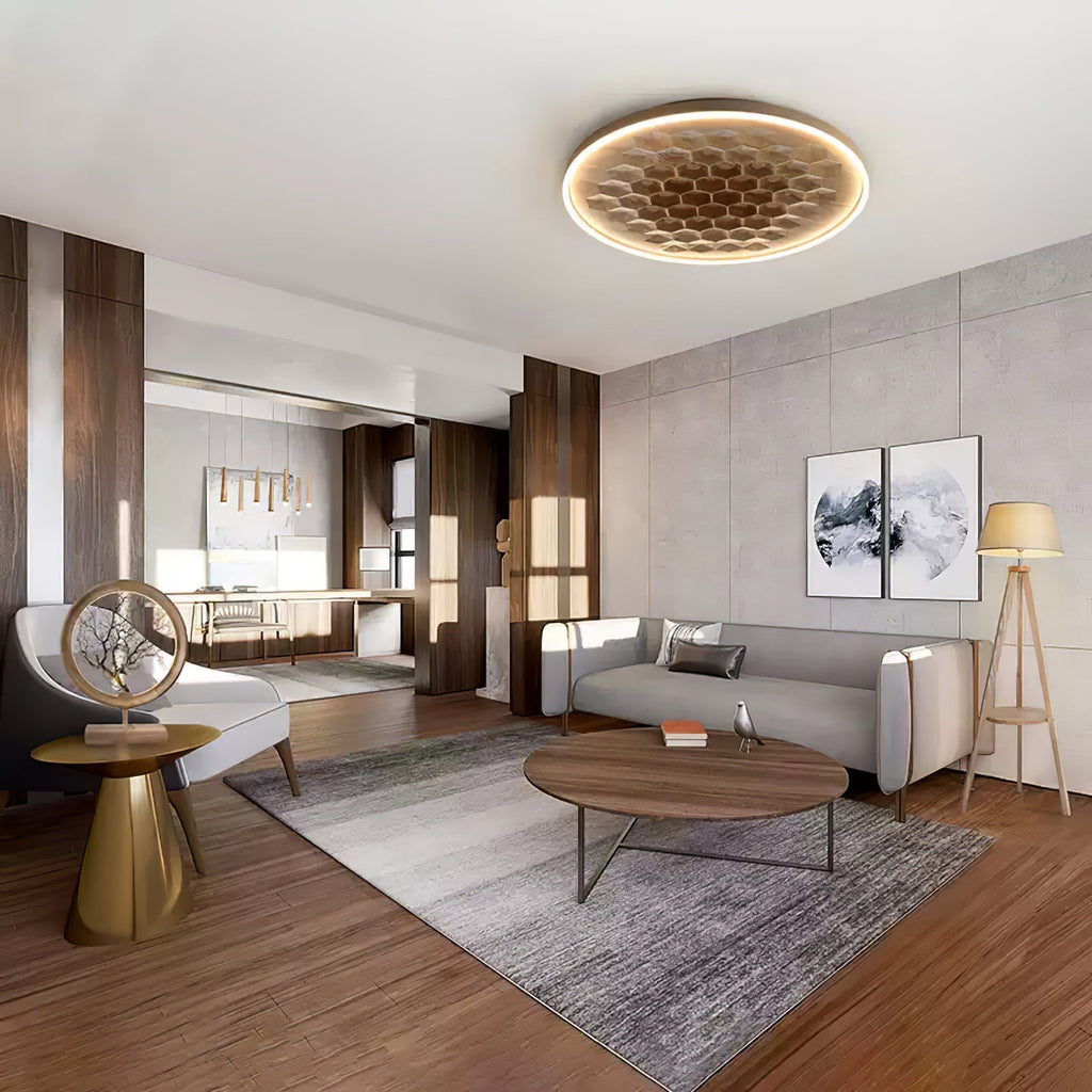 Cevynira Texturé Bronze Applique Plafond - Neutralighting