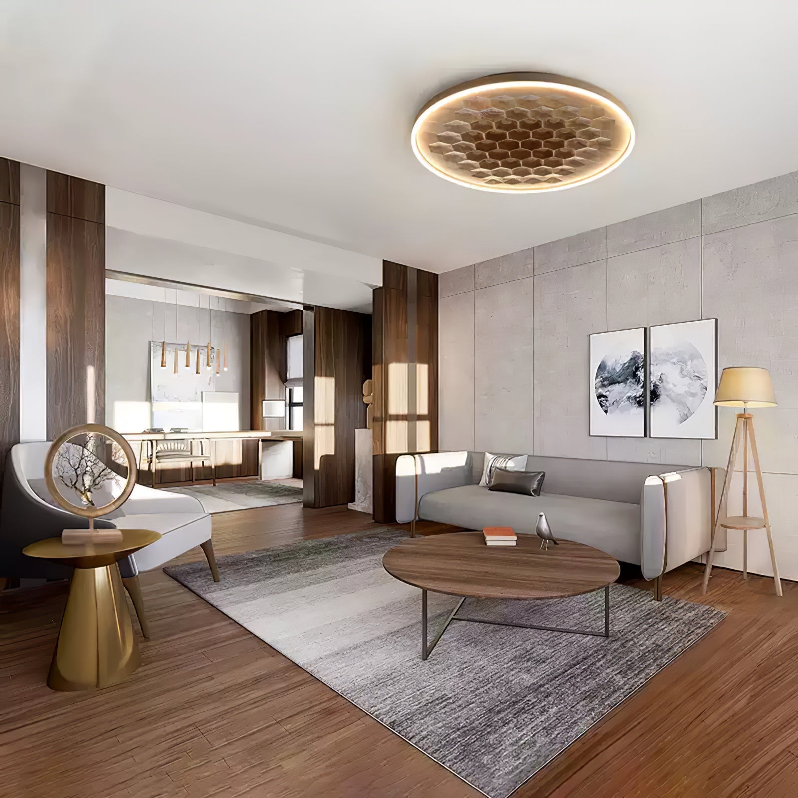 Cevynira Texturé Bronze Applique Plafond - Neutralighting