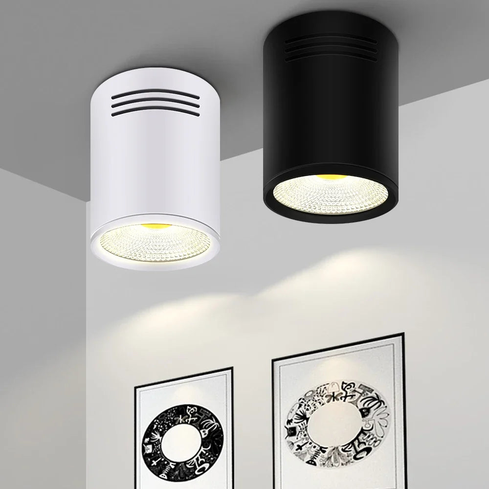 Spot led cob à intensité variable pour décoration intérieure Daphné Florilège en Aluminium - Une Présence Décorative Affirmée