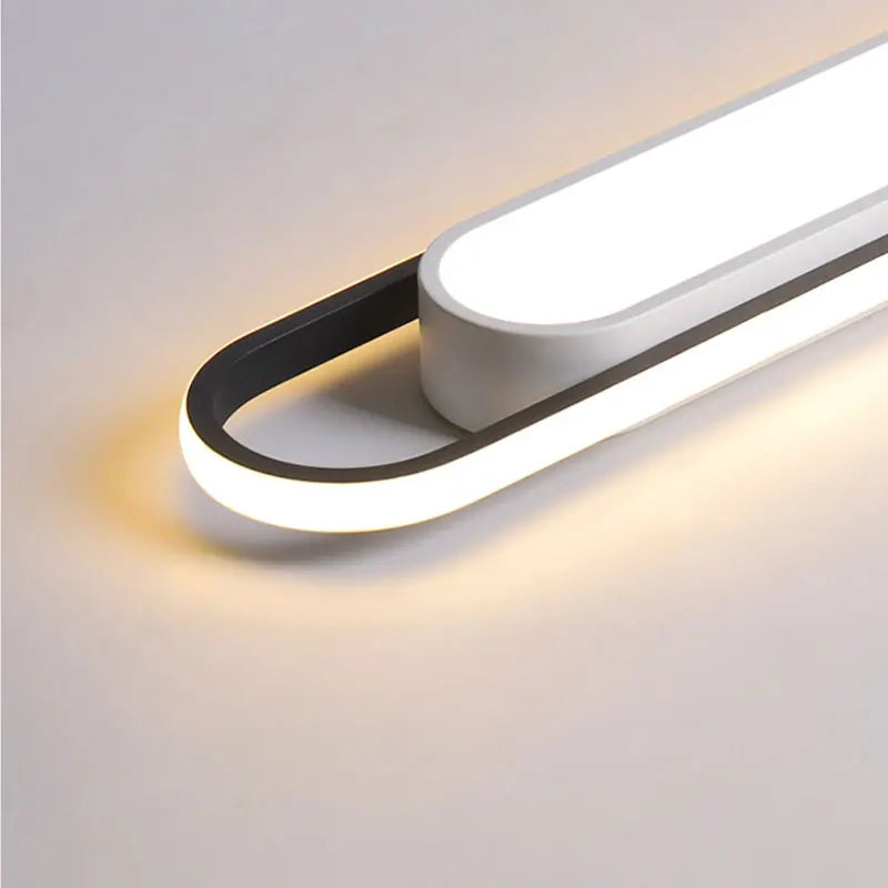 Plafonnier rectangulaire simple plafond moderne à LED Théotime Respire - Une Silhouette Graphique Affirmée