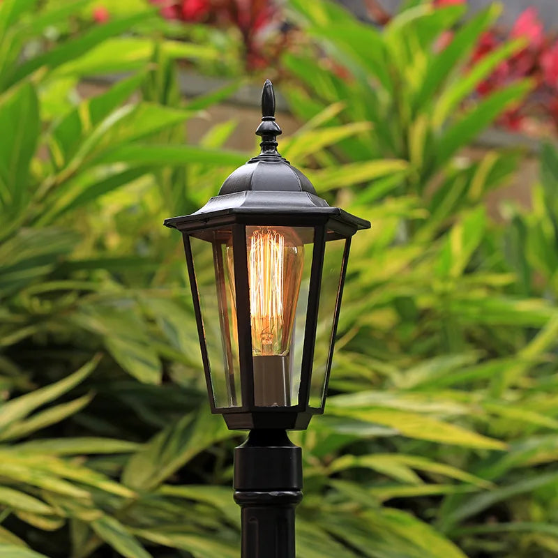 lampe de jardin extérieure rétro pour les espaces extérieurs et les allées