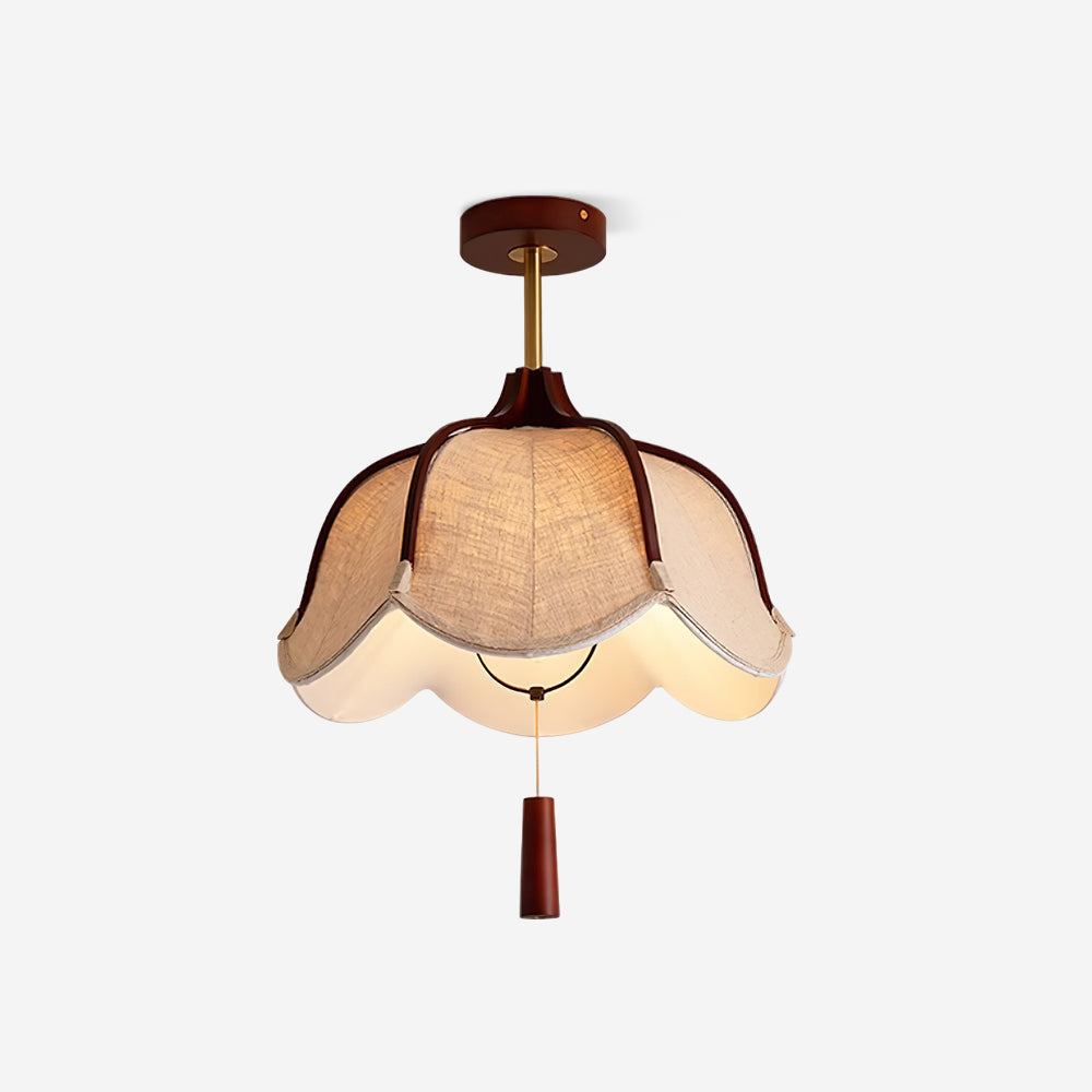 Givola Lampe Plafonnier Semi-Encastrée en Tissu Vintage - Neutralighting