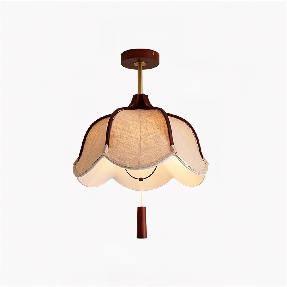 Givola Lampe Plafonnier Semi-Encastrée en Tissu Vintage - Neutralighting
