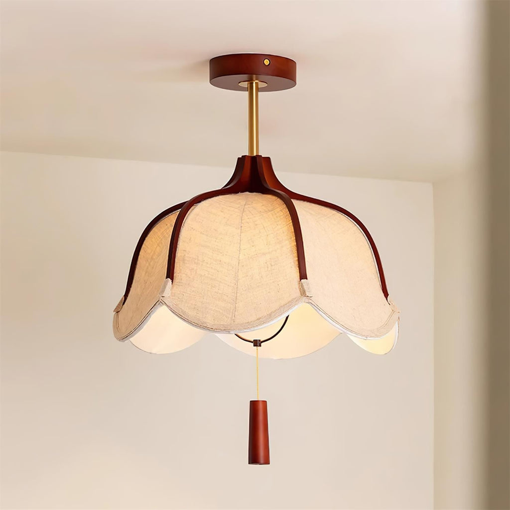 Givola Lampe Plafonnier Semi-Encastrée en Tissu Vintage - Neutralighting