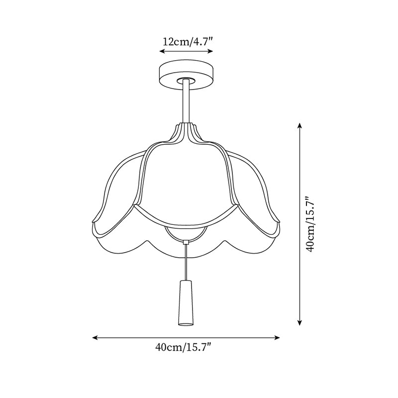 Givola Lampe Plafonnier Semi-Encastrée en Tissu Vintage - Neutralighting