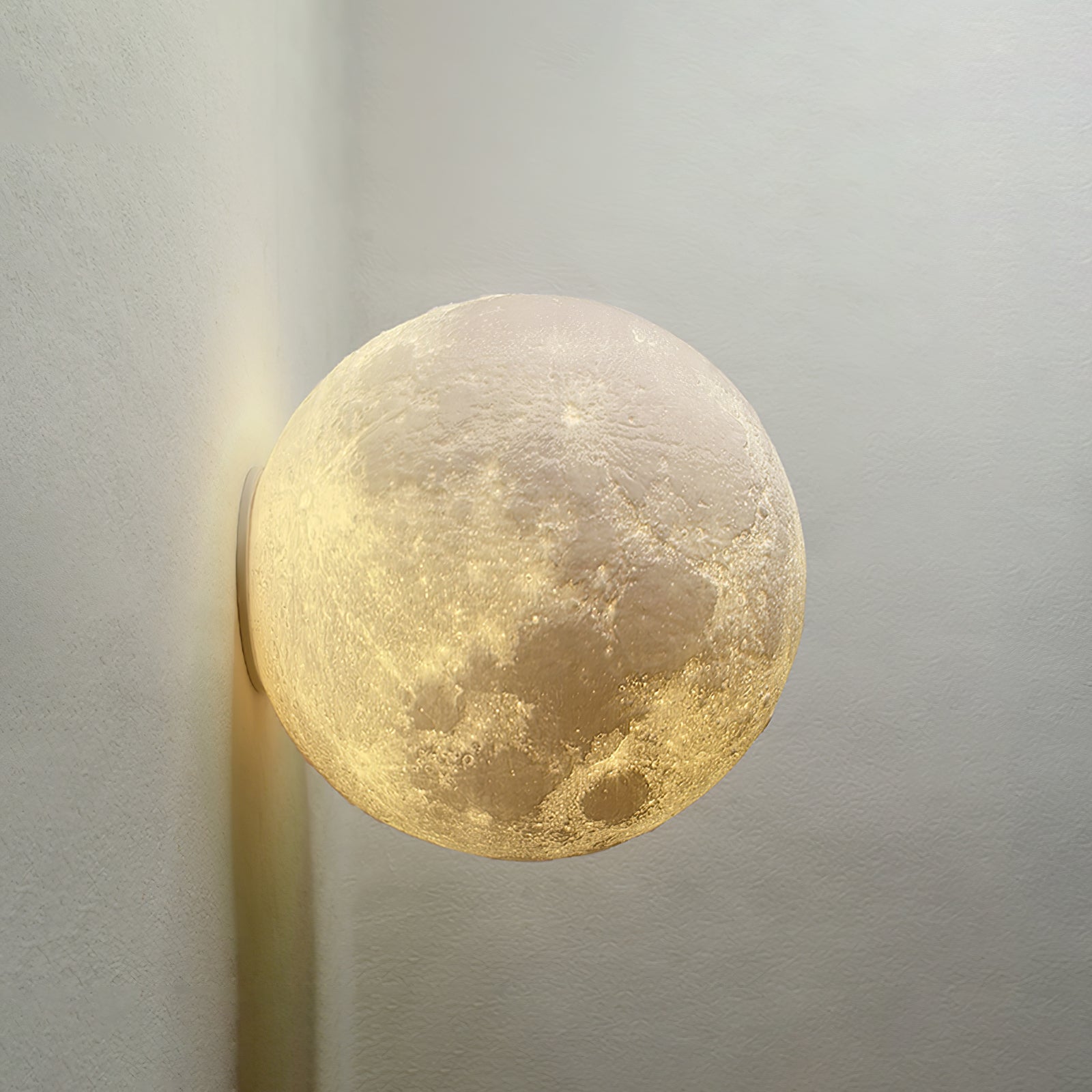 Olsolan Applique Murale 3D en Plastique Art Nordique Lune - Neutralighting