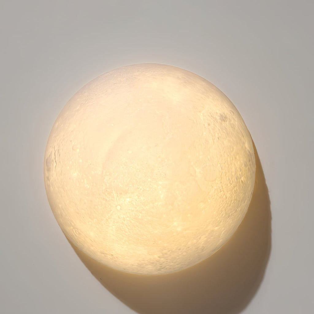 Olsolan Applique Murale 3D en Plastique Art Nordique Lune - Neutralighting