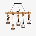 Lustra Suspension Lampe Corde de Chanvre Industriel - Neutralighting
