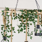 Quoro Lustre Industriel en Corde de Chanvre Style Grenade - Neutralighting