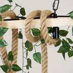 Quoro Lustre Industriel en Corde de Chanvre Style Grenade - Neutralighting