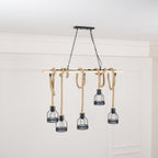 Quoro Lustre Industriel en Corde de Chanvre Style Grenade - Neutralighting