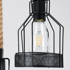 Quoro Lustre Industriel en Corde de Chanvre Style Grenade - Neutralighting