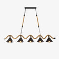 Lustra Suspension Industrielle Vague en Corde de Chanvre - Neutralighting