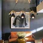 Lustra Suspension Industrielle Vague en Corde de Chanvre - Neutralighting