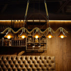 Lustra Suspension Industrielle Vague en Corde de Chanvre - Neutralighting