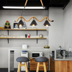 Lustra Suspension Industrielle Vague en Corde de Chanvre - Neutralighting