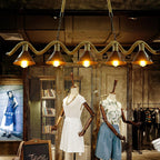 Lustra Suspension Industrielle Vague en Corde de Chanvre - Neutralighting