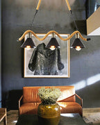 Lustra Suspension Industrielle Vague en Corde de Chanvre - Neutralighting