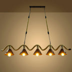 Lustra Suspension Industrielle Vague en Corde de Chanvre - Neutralighting