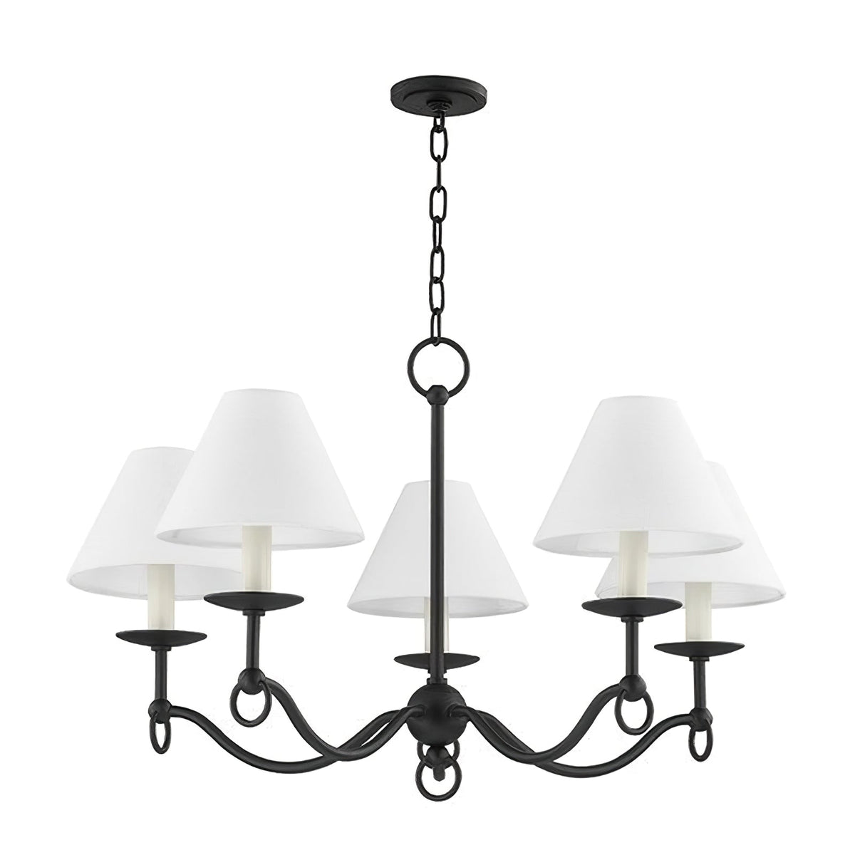 Aurora Chandelier à Bras Courbés Vintage - Neutralighting