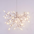 Lustra Chandelier Rose Gold Firefly LED Branch - Neutralighting