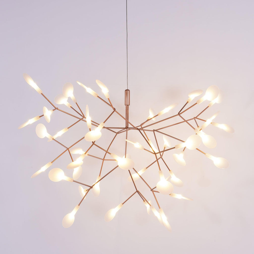 Lustra Chandelier Rose Gold Firefly LED Branch - Neutralighting