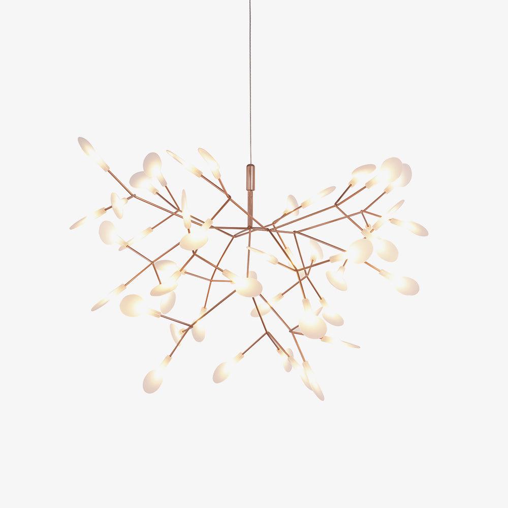 Lustra Chandelier Rose Gold Firefly LED Branch - Neutralighting