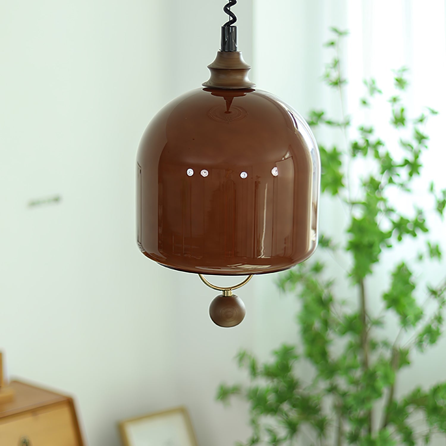 Yael Lampe Pendante Minimaliste en Bois - Neutralighting