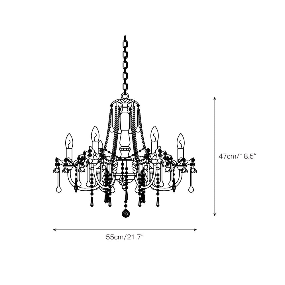 Cusoren Lustre Postmoderne De Luxe Céramique Rose - Neutralighting