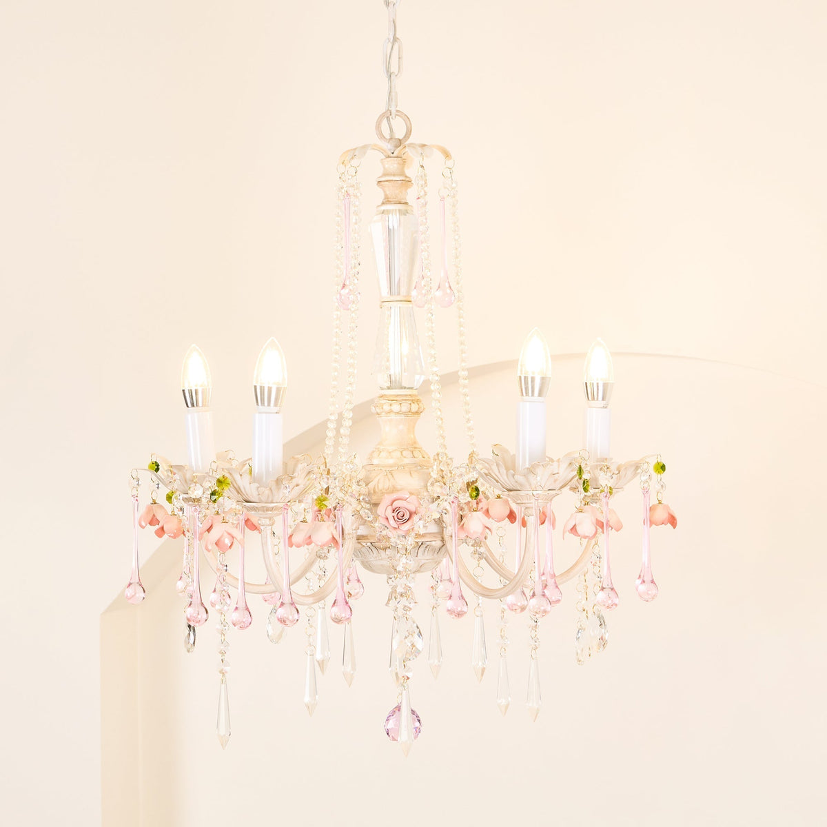 Cusoren Lustre Postmoderne De Luxe Céramique Rose - Neutralighting