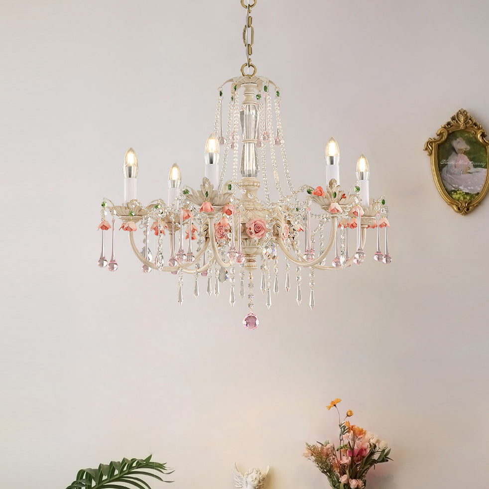 Cusoren Lustre Postmoderne De Luxe Céramique Rose - Neutralighting