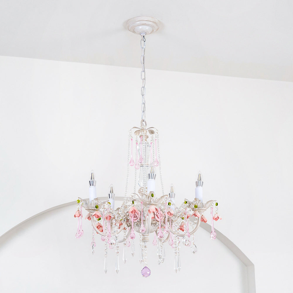 Cusoren Lustre Postmoderne De Luxe Céramique Rose - Neutralighting