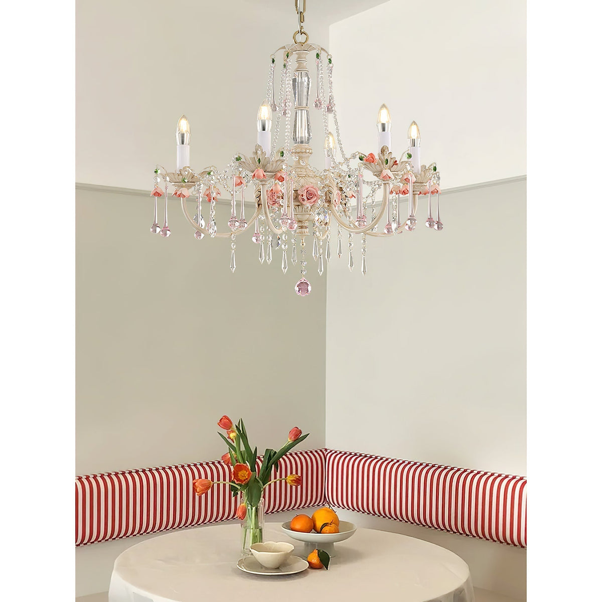 Cusoren Lustre Postmoderne De Luxe Céramique Rose - Neutralighting
