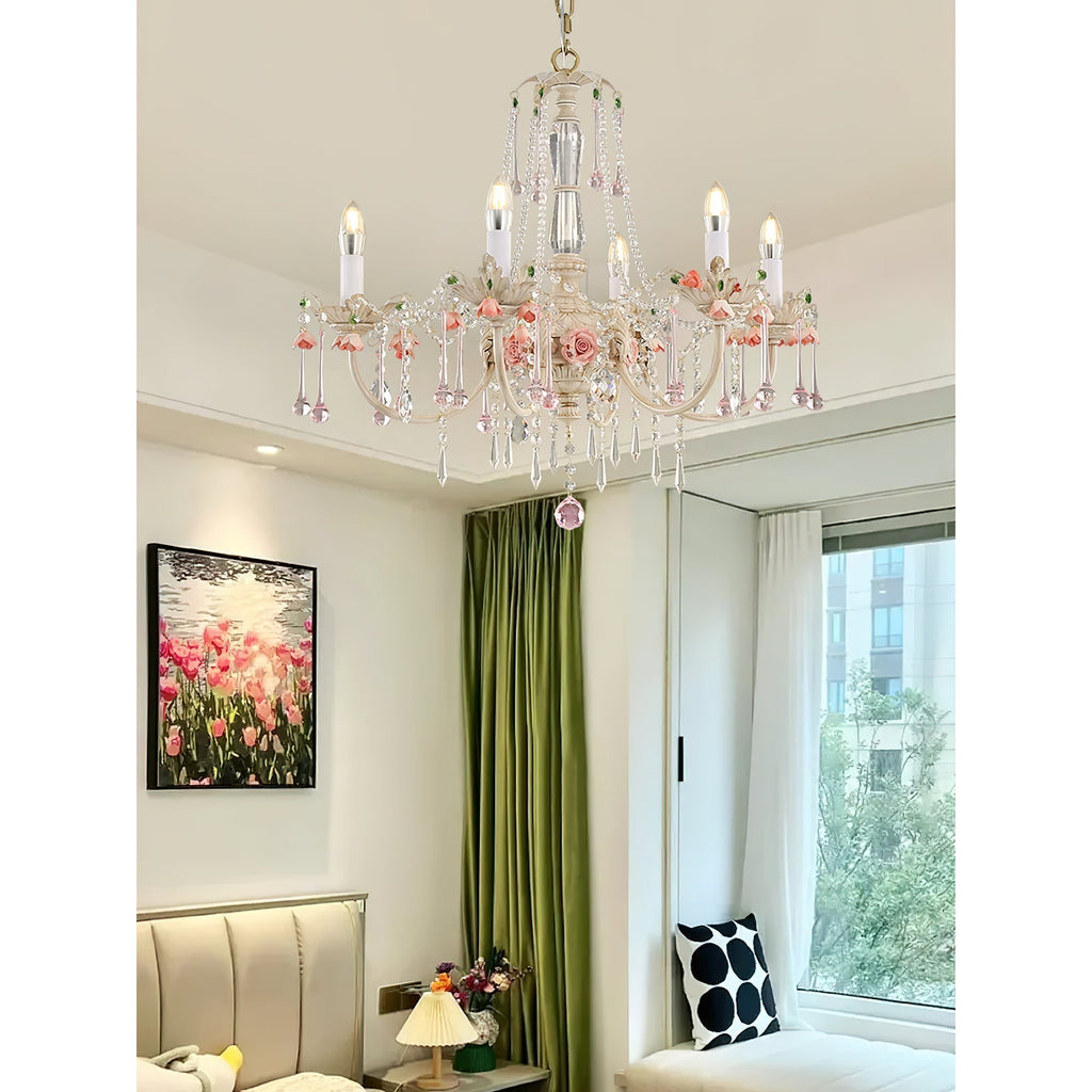 Cusoren Lustre Postmoderne De Luxe Céramique Rose - Neutralighting