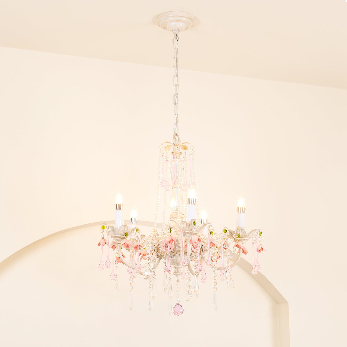 Cusoren Lustre Postmoderne De Luxe Céramique Rose - Neutralighting