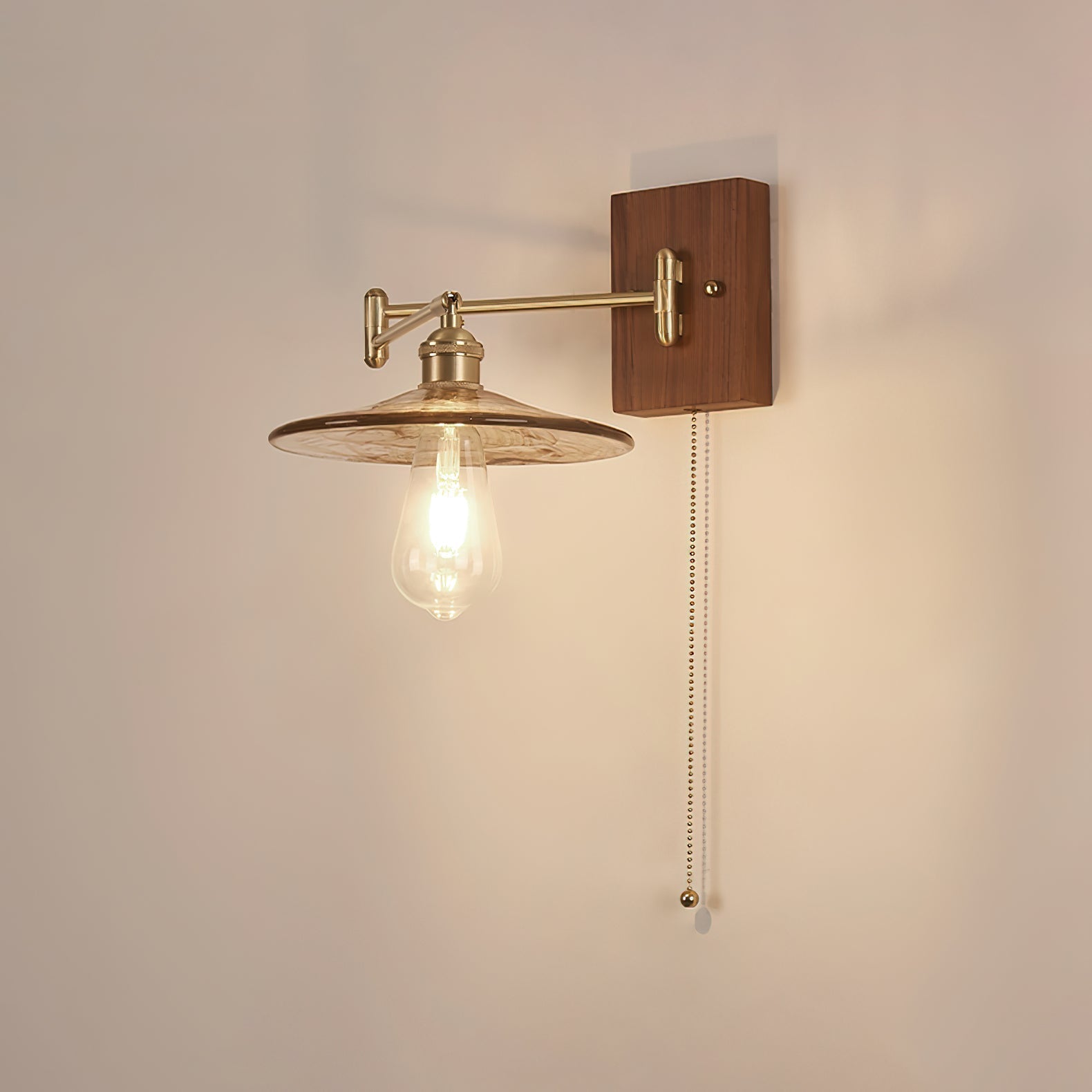 Avveleth Applique Murale Vintage Élégance Noyer - Neutralighting