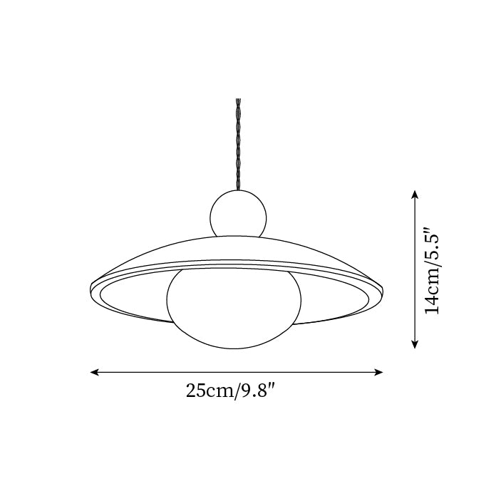 Travaro Lampe Pendante Travertin Accents Bois - Neutralighting